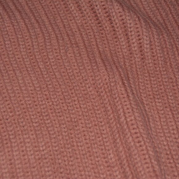 Pink Lily | Pink Chunky Oversize Turtleneck Knit Crochet Sweater - Picture 3 of 6